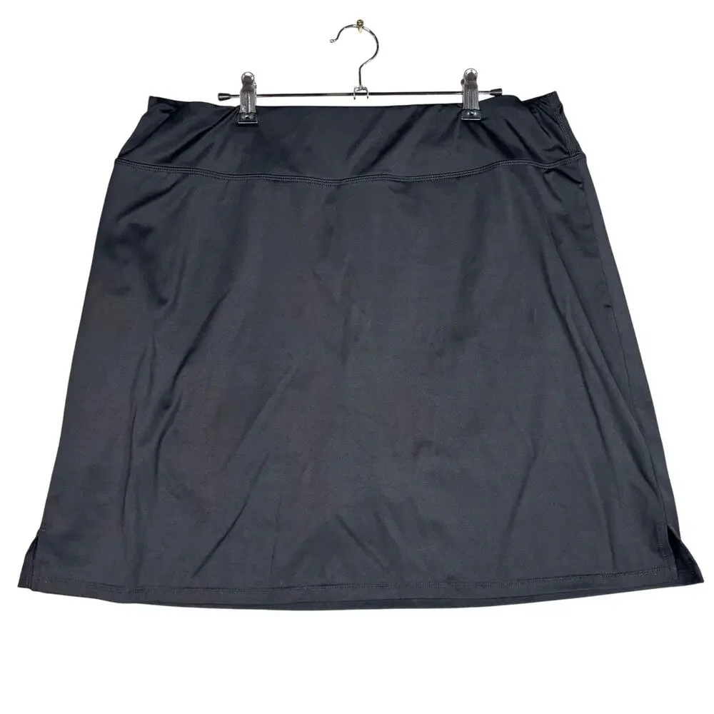 LouKeith Black Athletic Skort XXL Women Pickleball Golf Tennis‎ Activewear Skirt